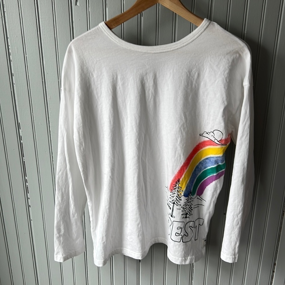Roots Clothing Girls Best Buds Rainbow long Sleeve
